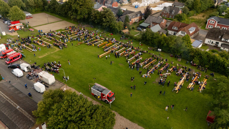 Der Feuerwehrmusikzug beim internationalen Kreiszeltlager